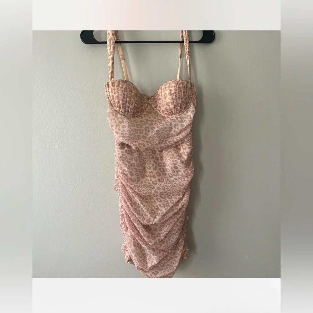 Oh Polly dress cheetah pink. NWT - Picture 5 of 5